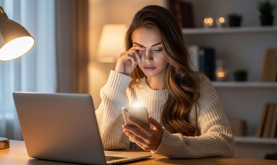 بررسی خشکی چشم ناشی از استفاده طولانی از کامپیوتر در آستانه اشرفیه